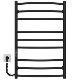 Полотенцесушитель электрический Классик Элит П9 500х800 Deffi Черный JD03 (C.KE.80.50.9.E.B.L.1)