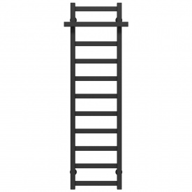 Полотенцесушитель водяной Nicolе П11 300х1200 Deffi Черный (A.NI.120.30.11.B.C)