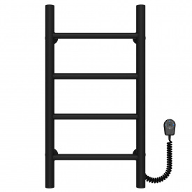 Полотенцесушитель электрический Орион П4 300х600 Deffi Черный EF16 (C.OR.60.30.4.E.B.R.5)