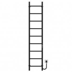 Полотенцесушитель электрический Орион П9 400х1600 Deffi Черный JD03 (C.OR.160.40.9.E.B.R.1)