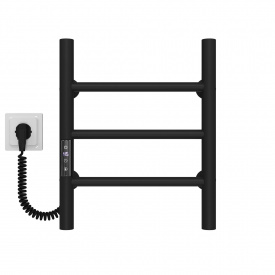Полотенцесушитель электрический Орион П3 300х400 Deffi Черный JD03 (C.OR.40.30.3.E.B.L.1)