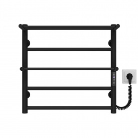 Полотенцесушитель электрический Терма Плюс П5 500х500 Deffi Черный JD03 (C.TA.50.50.5.E.B.R.1)