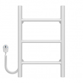 Полотенцесушитель электрический Орион П3 300х500 Deffi Белый EF16 (C.OR.50.30.3.E.W.L.5)