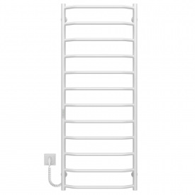 Полотенцесушитель электрический Трапеция П12 500х1300 Deffi Белый WD03 (C.TR.130.50.12.E.W.L.3)