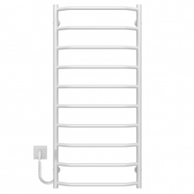 Полотенцесушитель электрический Трапеция П10 500х1100 Deffi Белый WD03 (C.TR.110.50.10.E.W.L.3)