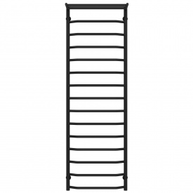Полотенцесушитель водяной Трапеция с полкой П15 500х1600 Deffi Черный (C.TP.160.50.15.B.C)