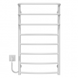 Полотенцесушитель электрический Каскад Дуга П8 500х900 Deffi Белый WD03 (C.KD.90.50.8.E.W.L.3)