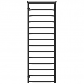 Полотенцесушитель водяной Трапеция с полкой П14 500х1500 Deffi Черный (C.TP.150.50.14.B.A)