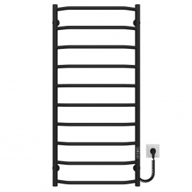 Полотенцесушитель электрический Трапеция П10 500х1100 Deffi Черный JD03 (C.TR.110.50.10.E.B.R.1)