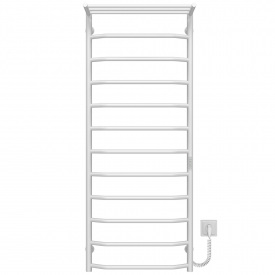 Полотенцесушитель электрический Трапеция с полкой П12 500х1300 Deffi Белый WD03 (C.TP.130.50.12.E.W.R.3)