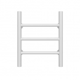 Полотенцесушитель водяной Орион П3 300х400 Deffi Белый (C.OR.40.30.3.W.B)