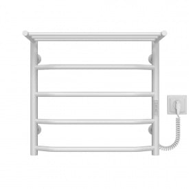 Полотенцесушитель электрический Трапеция с полкой П5 500х500 Deffi Белый WD03 (C.TP.50.50.5.E.W.R.3)