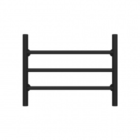 Полотенцесушитель водяной Орион П3 500х400 Deffi Черный (C.OR.40.50.3.B.A)