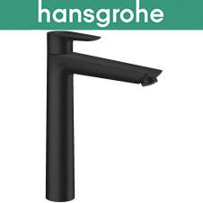 Смеситель Hansgrohe (art 71716670) для раковины однорычажный со сливной гарнитурой, Talis E 240, Чёрный мат