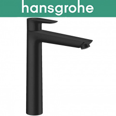 Смеситель Hansgrohe (art 71716670) для раковины однорычажный со сливной гарнитурой, Talis E 240, Чёрный мат Запорожье
