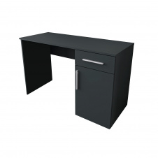 Фото - Стол письменный прямой Tobi Sho ST-0003 с тумбой 1200х760х500 Антрацит Стол письменный прямой Tobi Sho ST-0003 с тумбой 1200х760х500 Антрацит
