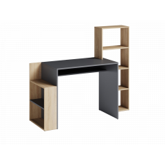 Стол компьютерный Tobi Sho ST-0025 с боковыми стелажами 1450х750х500 Антрацит/Дуб сонома Южноукраинск