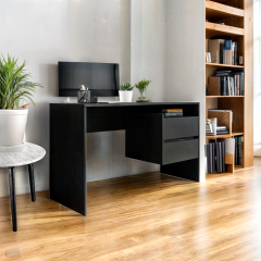 Стол письменный прямой Tobi Sho ST-0006 с выдвижными ящиками 1250х755х516 Антрацит Ровно