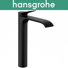 Смеситель Hansgrohe (art 75040670) для раковины однорычажный сливной гарнитурой, Vivenis 250, Чёрный мат