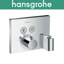 Термостатический смеситель Hansgrohe (art 15765000) для душа на 2 функции держатель для ручного душа, Shower Select, Хром