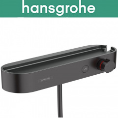 Термостатический смеситель Hansgrohe (art 24360670) для душа, Shower Tablet Select 400, Чёрный мат Тернопіль