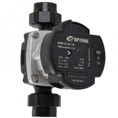 Насос циркуляционный энергосберегающий Optima PRIME UPMH 25-40AUTO 30Вт 3 м3/ч 130 мм с гайками Токмак