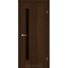 Міжкімнатні двері Корнер Глас-01 чорне скло 600х900х2000 мм Хмільник