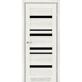 Міжкімнатні двері Мартіна чорне скло 600х900х2000 мм 