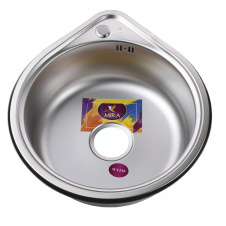 Кухонная мойка врезная MIRA Polish MR 530 P 530х180 круглая, нержавеющая сталь