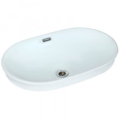 Раковина JAQUAR Solo 600x400 овальная белая Ромни
