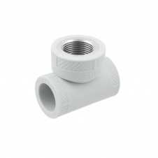Фото - Тройник PPR Raftec ВВ 3/4"x1/2" (RFT2001) Тройник PPR Raftec ВВ 3/4"x1/2" (RFT2001)
