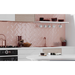 Белая Плитка кабанчик на Фартук, ванную Metrotiles 10x20 см Киев