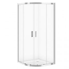 Душевая кабина Cersanit Zip 90x90x190 прозрачное стекло без поддона полукруглая (S154-002) Київ