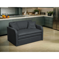 Диван-крісло Tobi Sho Юніор-1.0 розкладний м'який для кухні велюр Magic Dark Grey, 1180х800х800 мм