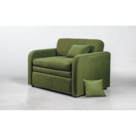 Диван Tobi Sho Юніор-1.4 розкладний м'який для вітальні рогожка Salad/26, 1580х800х800 мм