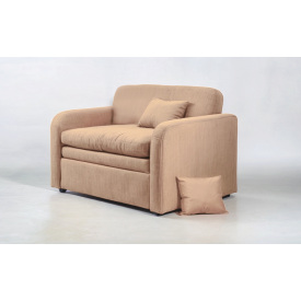 Диван Tobi Sho Юніор-1.4 розкладний м'який для вітальні рогожка Caramel/01, 1580х800х800 мм