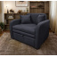 Диван прямий Tobi Sho Юніор-1.2 розкладний м'який велюр Magic Dark Grey, 1380х800х800 мм Ладан