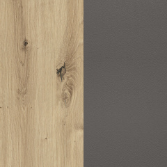 Комод + дзеркало Меблі сервіс Домініка 4Ш Артісан + Сірий Дніпро