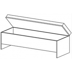 Банкетка Меблі Сервіс Кім Дуб Карі Білий Сан-рено (786754) Дніпро