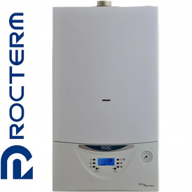 Газовый котел Rocterm TR2-B24 (2 теплообменника, турбированный) + труба