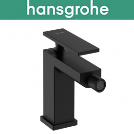 Смеситель однорычажный Hansgrohe (art 73200670) для биде Tecturis E, чёрный мат