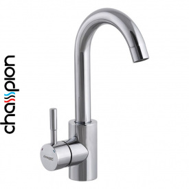 Смеситель для умывальника Champion SUS 001-C Chrome из нерж. стали хромированный (Chr-001)