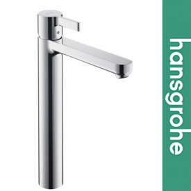 Смеситель однорычажный Hansgrohe (art 71720670) для биде со сливной гарнитурой TALIS E, матовый черный