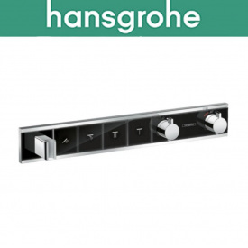 Термостатический смеситель Hansgrohe (art 15356400) для душа на 4 кнопки, RainSelect, Чёрный