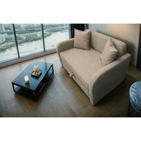 Диван Tobi Sho Юниор-1.4 для гостиной раскладной мягкий велюр Magic Bone, 1580х800х800 мм