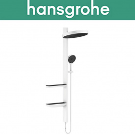 Душевая система скрытого монтажа Hansgrohe (art 26842700) Rainfinity Showerpipe 360 1jet, белый мат