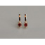Серебряные серьги Sil с золотом 137s-3 Красный (Sil-1221) Шепетовка