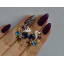 Серебряные серьги Sil с золотыми накладками 153s-3 Разноцветный (Sil-1047) Березно