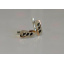 Серебряные серьги Sil с золотыми пластинами 120s-15 Черный (Sil-813) Лубны