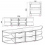 Тумба под телевизор Компанит Одесса Бук (170х40х48 см) Киев